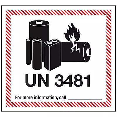 *** IMPORTANT NOTICE REGUARDING LITHIUM-ION BATTERIES ***