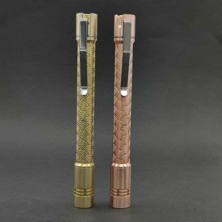 ReyLight Seigaiha Pineapple Mini Penlight 2 x AAA 10880 Nichia 519A 4000k *** FREE 10880 BATTERY BUT HAS TO SHIP FEDEX ***