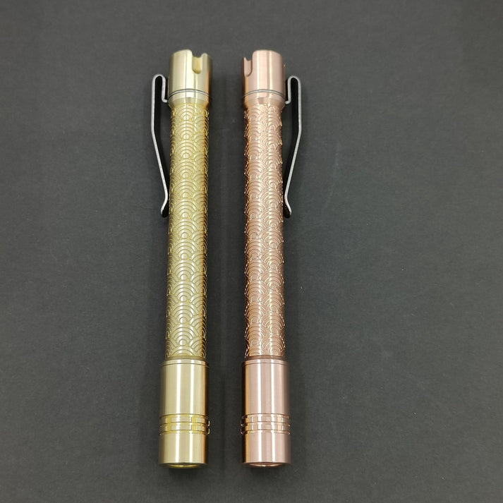 ReyLight Seigaiha Pineapple Mini Penlight 2 x AAA 10880 Nichia 519A 4000k *** FREE 10880 BATTERY BUT HAS TO SHIP FEDEX ***