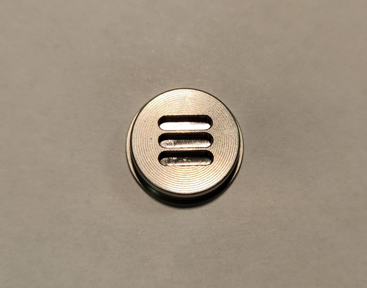 Emisar/Noctigon replacement switch ring/button KR4 KR1 STAINLESS SWITCH BUTTON W TRIPLE TRIT SLOT