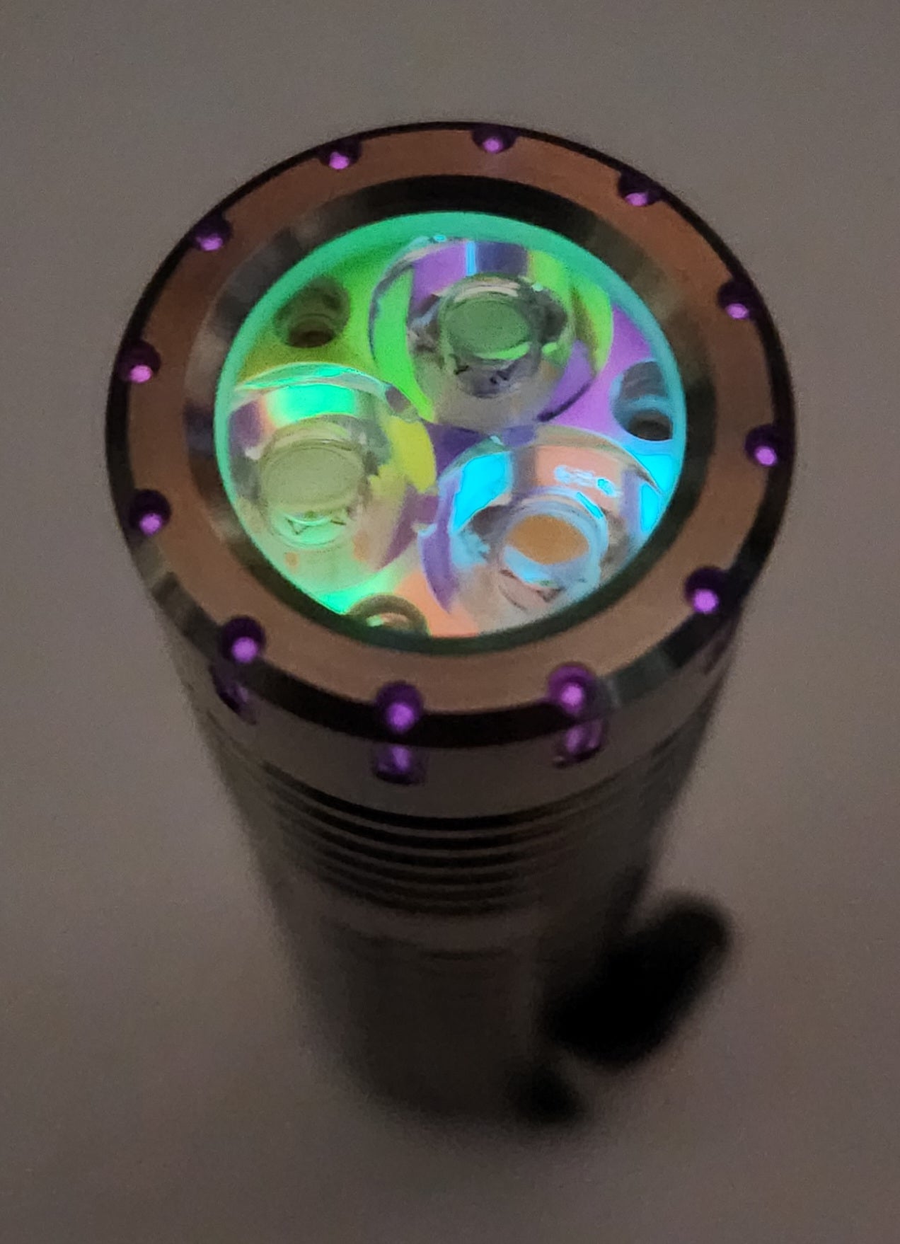 ReyLight Dawn Triple V2 Titanium Custom LED Flashlight