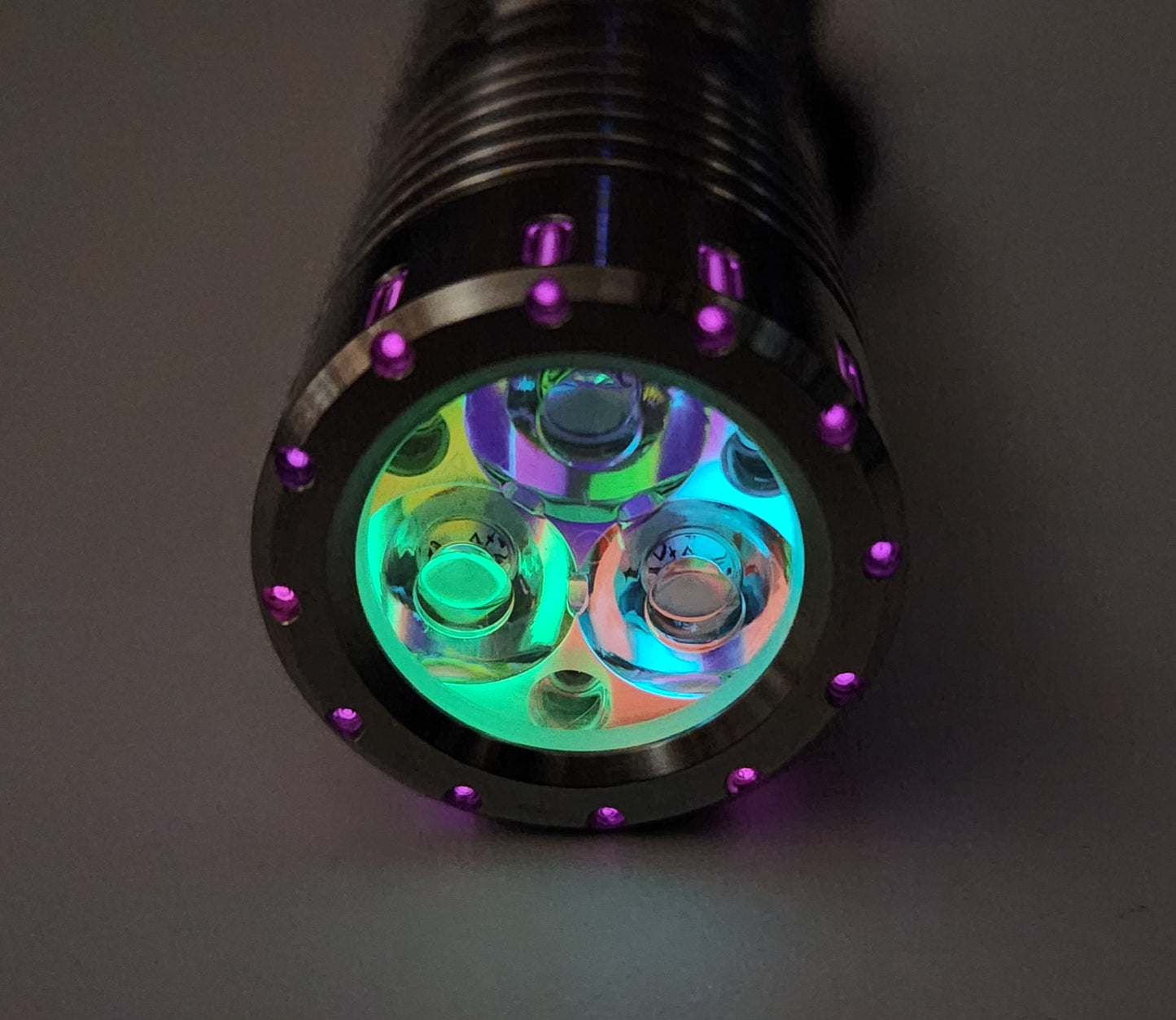 ReyLight Dawn Triple V2 Titanium Custom LED Flashlight
