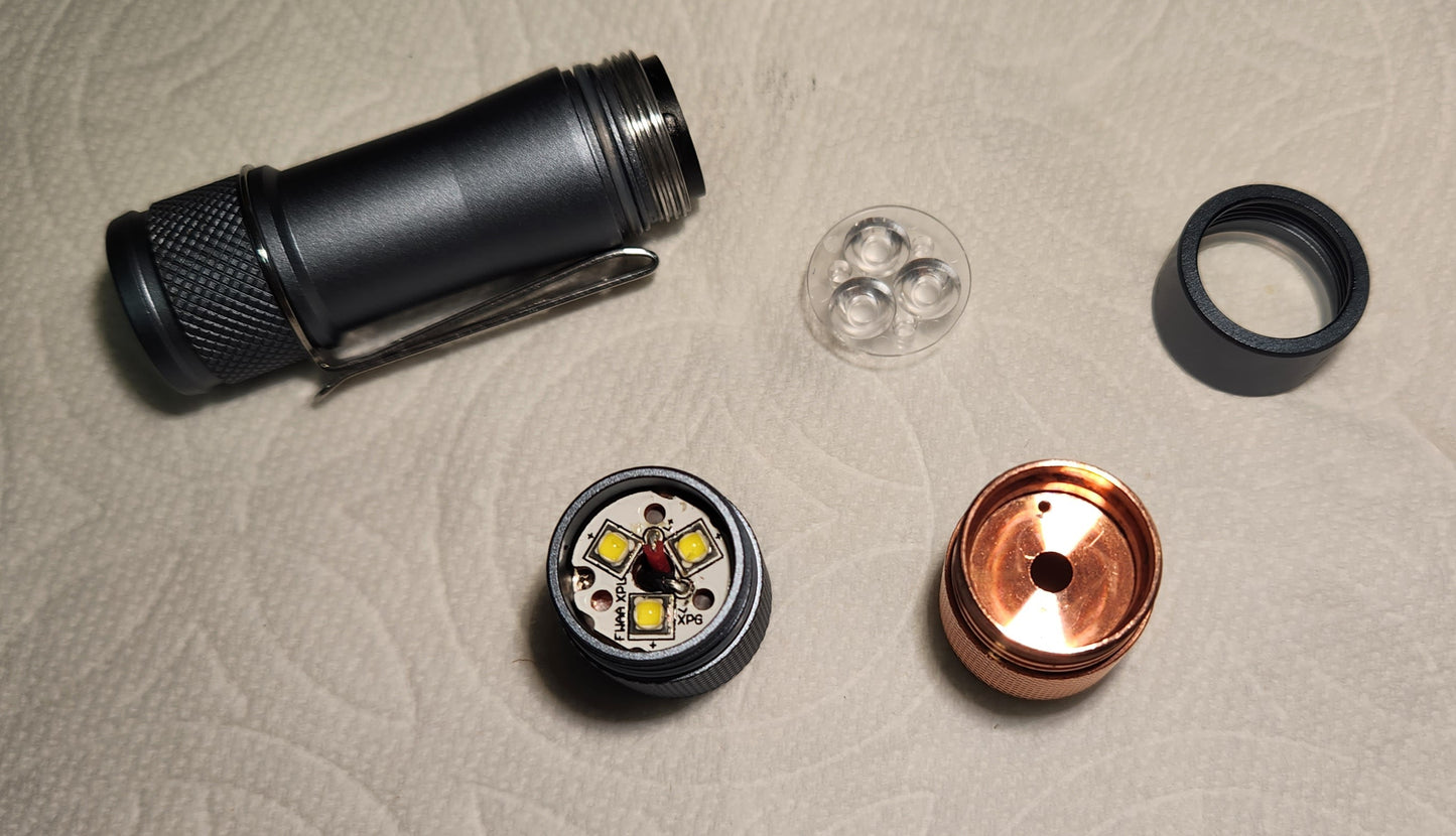 Lumintop FWAA Aluminum + Copper Nichia 519a 14500 LED Flashlight
