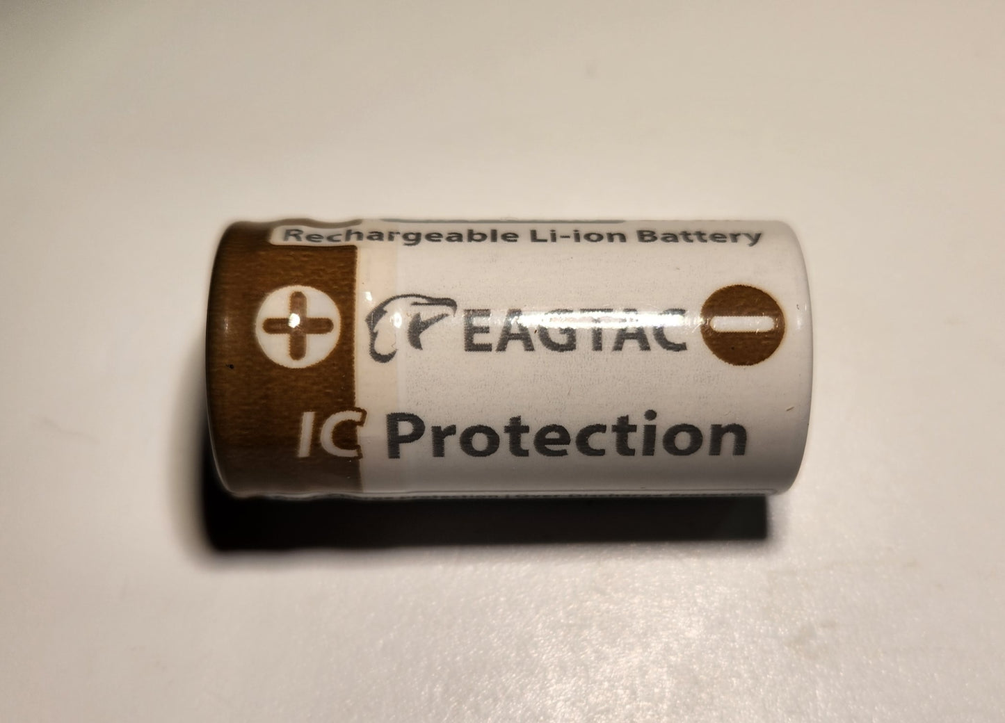 EAGTAC D3C 16340 Battery 3.7v 750mAh Protected Li-ion Rechargeable Battery