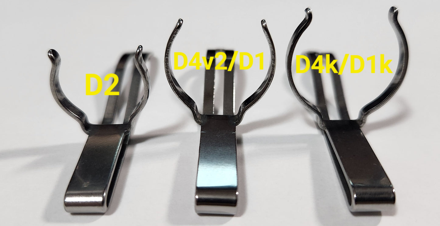 Emisar Noctigon Stainless Pocket Clips