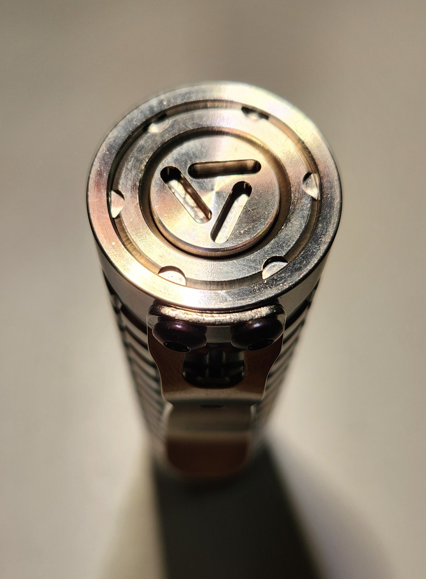 ReyLight Dawn Triple V2 Titanium Custom LED Flashlight