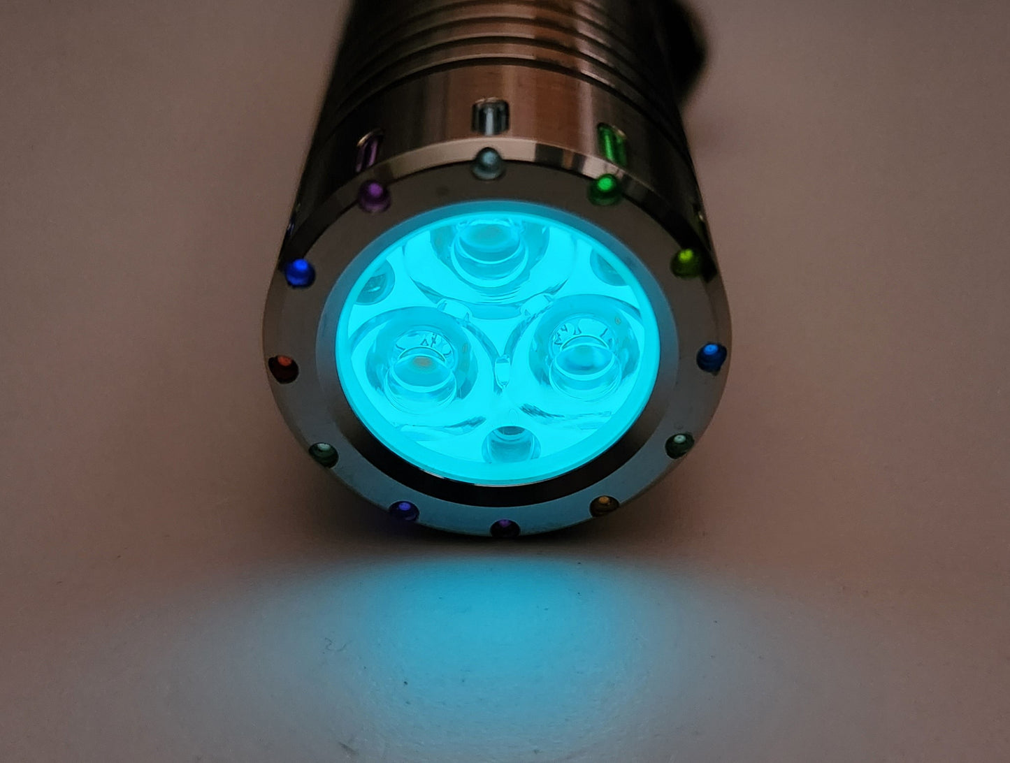 ReyLight Dawn Triple V2 Titanium Custom LED Flashlight