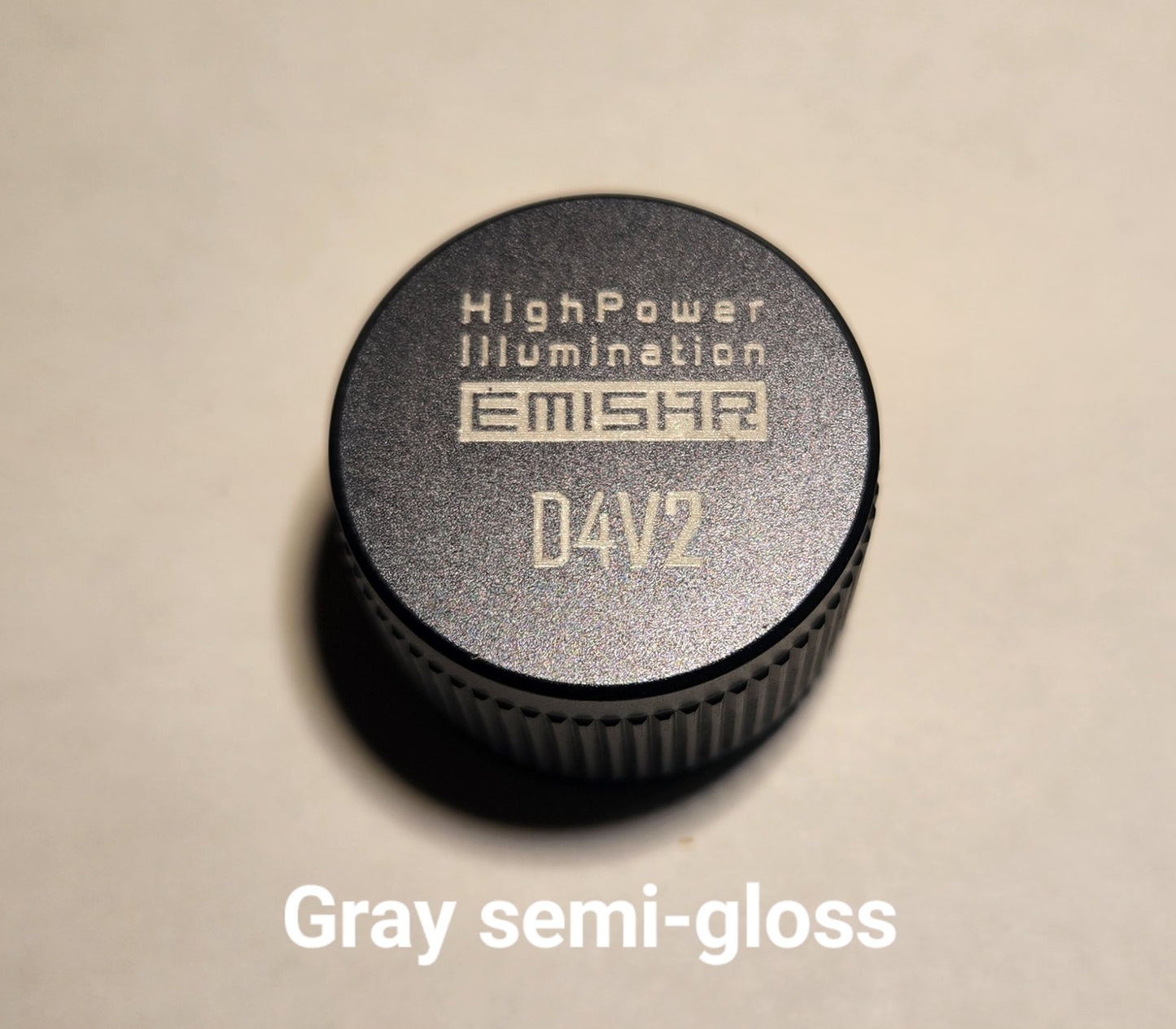 Emisar Noctigon Replacement Tailcap Tail Caps D4/D4V2/D1/D1K/D4K/D4SV2/KR4 D4V2 GRAY SMOOTH SEMI-GLOSS