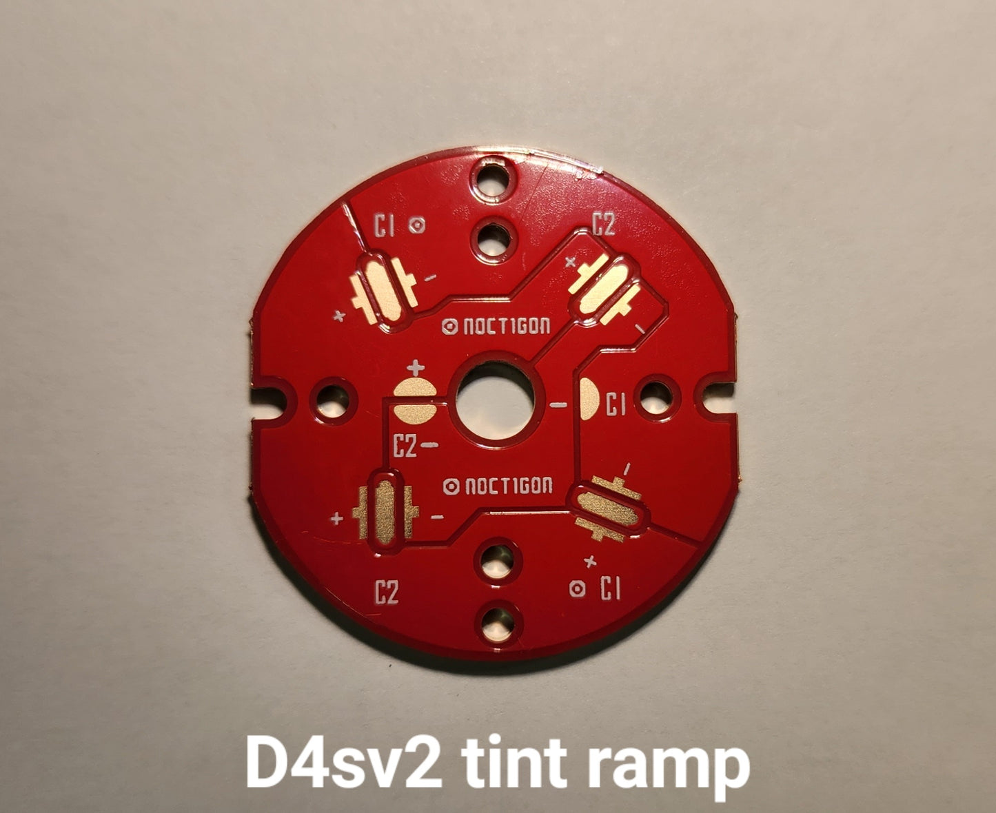Emisar Noctigon XP Raw MCPCB/AUX Custom 33 X 2MM D4SV2 QUAD TINT RAMP MCPCB