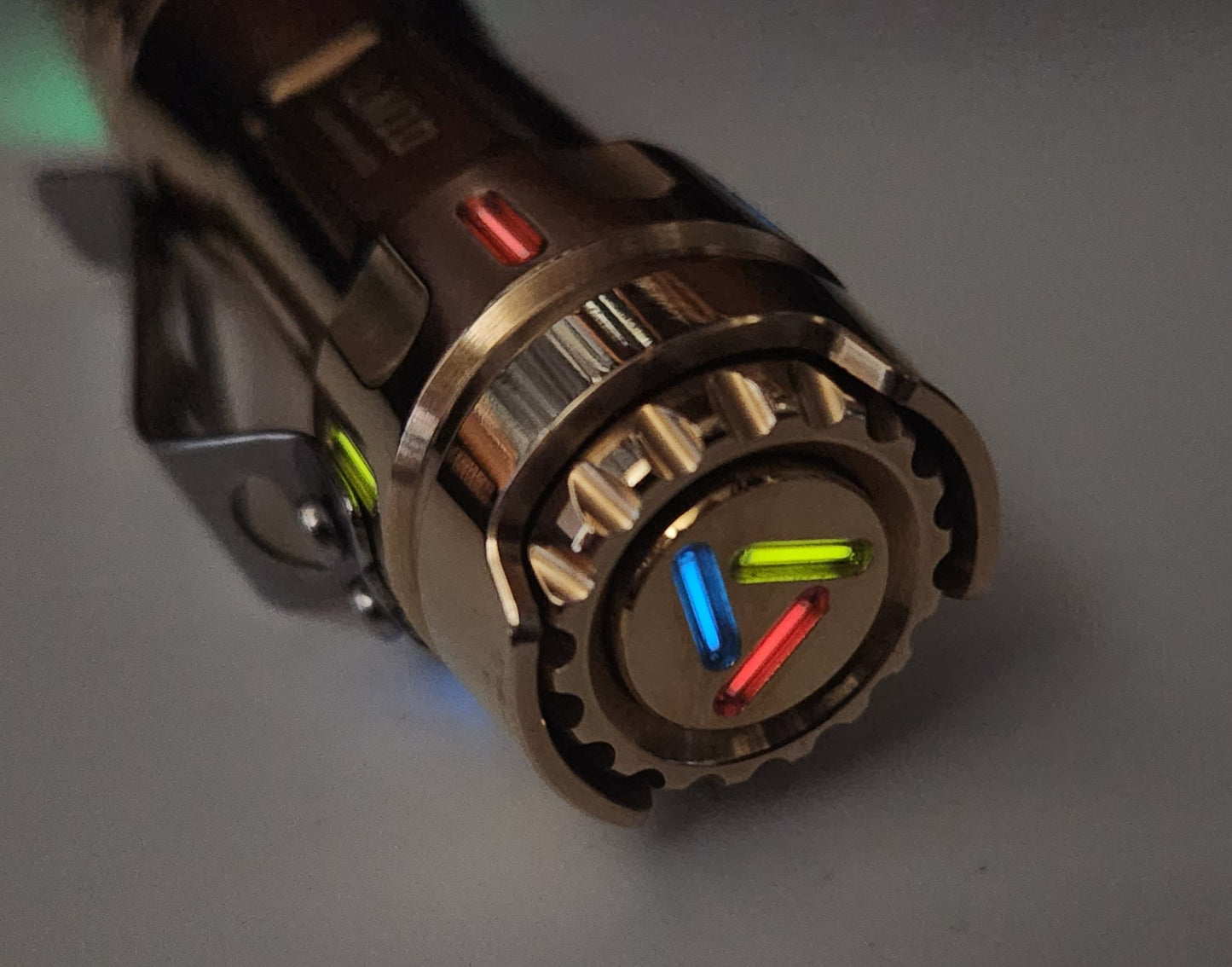 Lumintop LM10 Brass 9 x Tririums + Glow Gasket Custom LED Flashlight