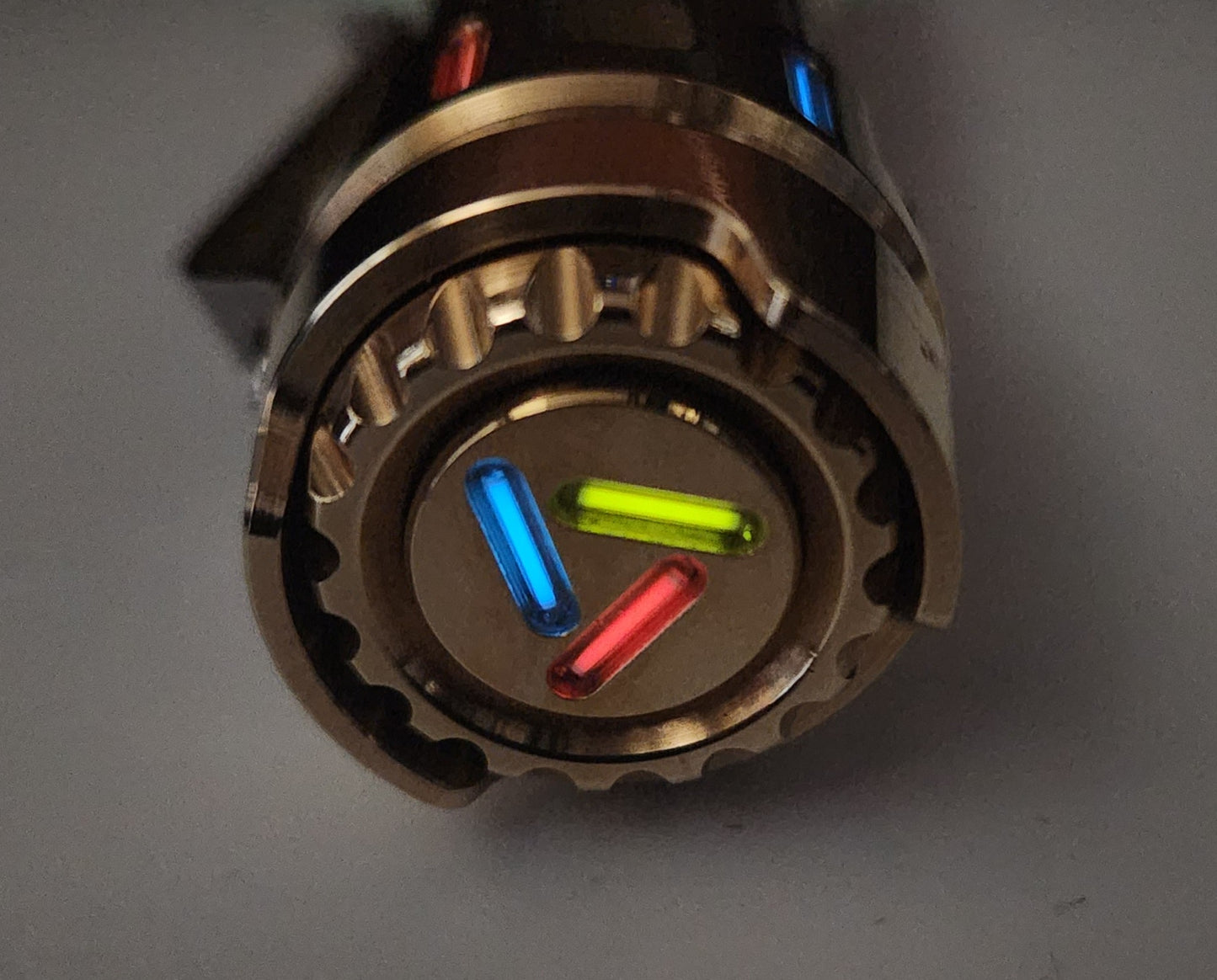 Lumintop LM10 Brass 9 x Tririums + Glow Gasket Custom LED Flashlight