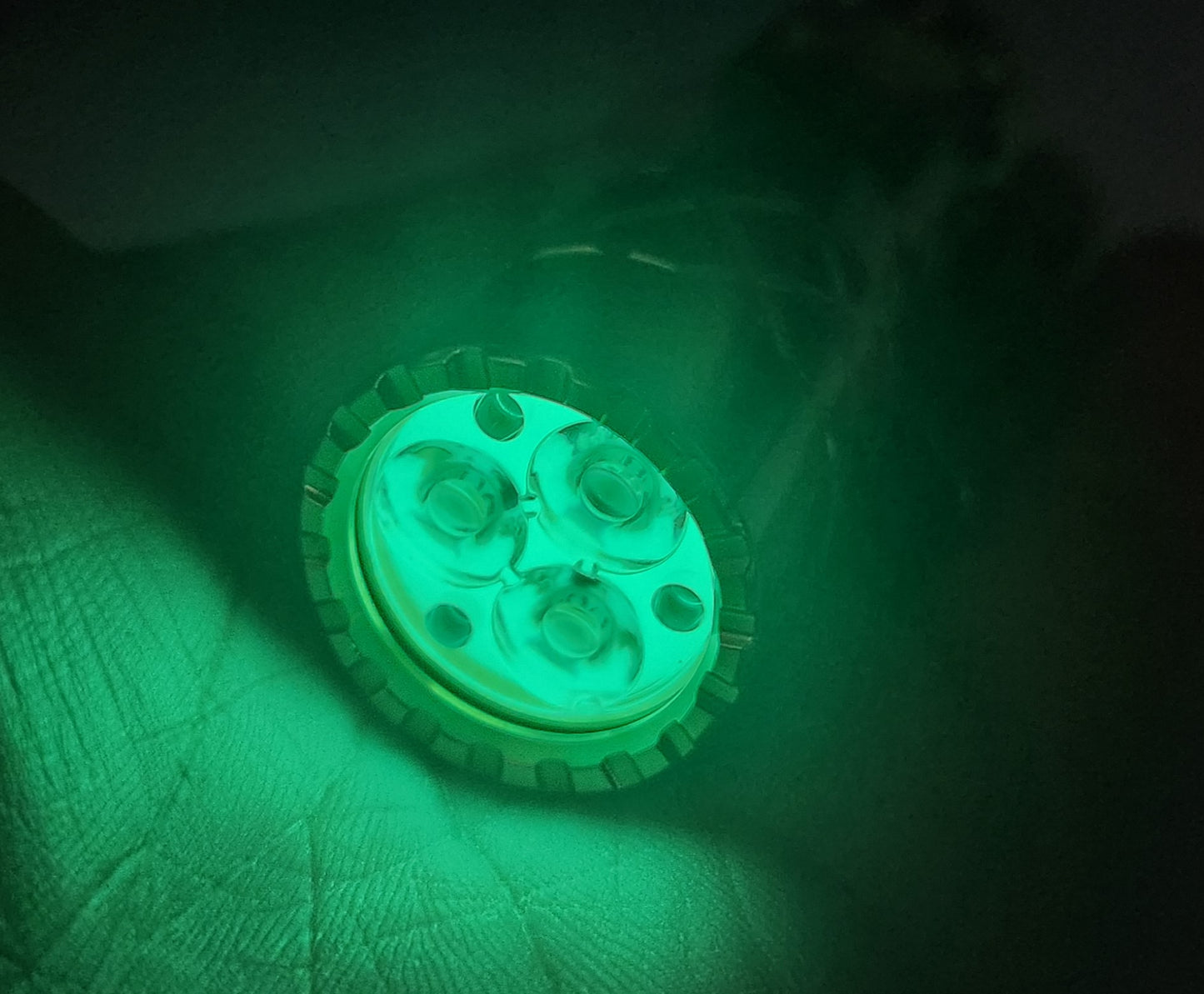 Lumintop LM10 Brass 9 x Tririums + Glow Gasket Custom LED Flashlight