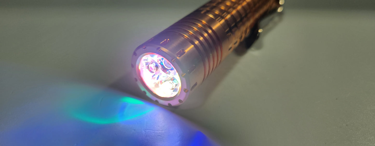 ReyLight Dawn Triple V2 Titanium, Copper or Brass Custom + RGB Auxiliaries