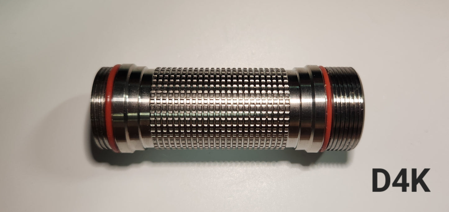 Emisar Noctigon Replacement Body/Tube/Head/Bezel Parts D4K TITANIUM RAW 21700 TUBE