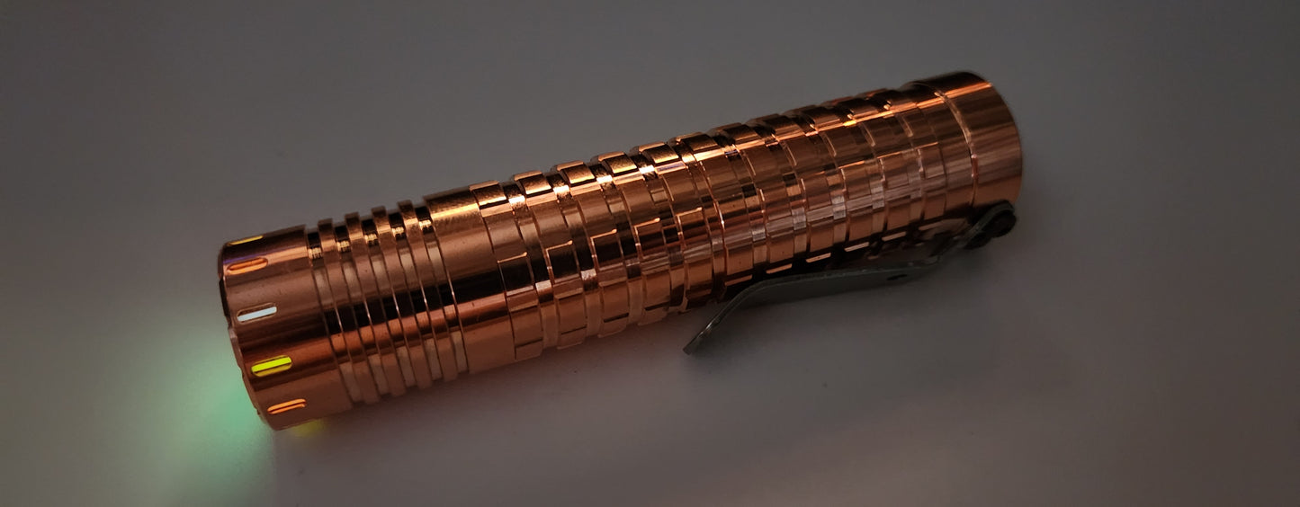 ReyLight Dawn Triple V2.2 - Copper, Brass, Nichia 519a 4000K R9080