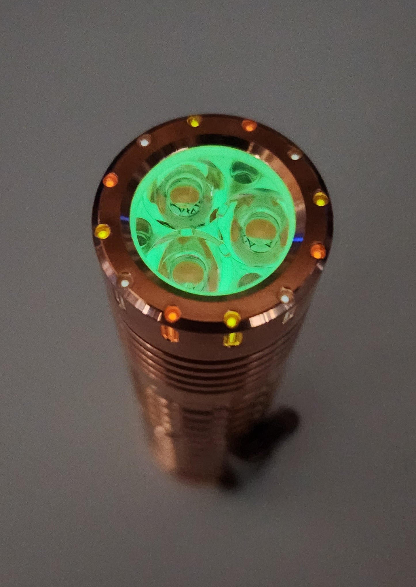 ReyLight Dawn Triple V2.2 - Copper, Brass, Nichia 519a 4000K R9080