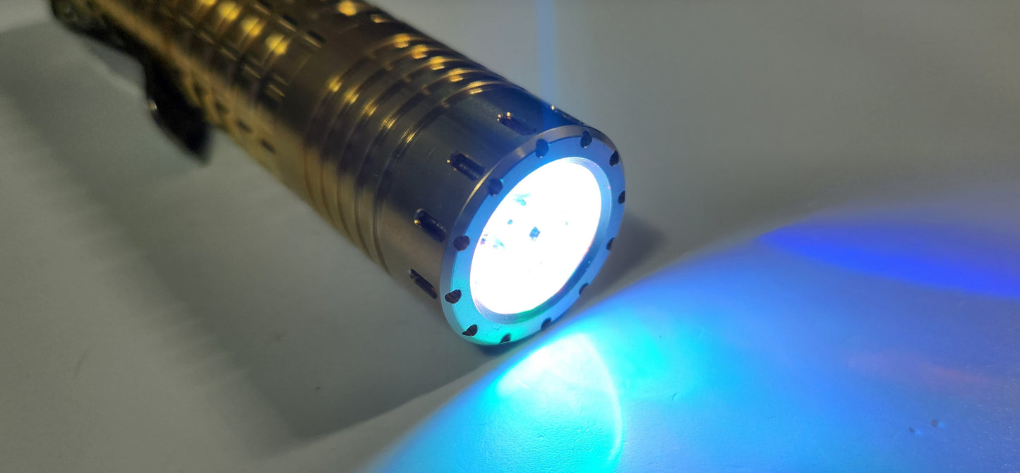 ReyLight Dawn Triple V2 Titanium, Copper or Brass Custom + RGB Auxiliaries BRASS