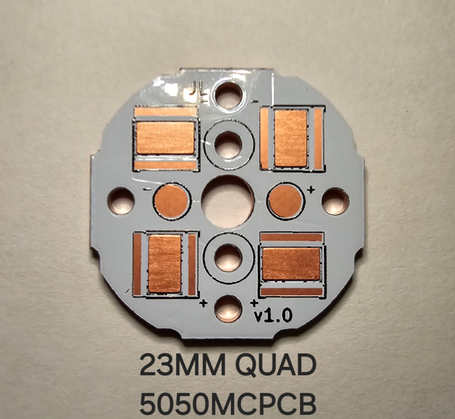 Emisar Noctigon XP Raw MCPCB/AUX Custom 23 X 1.6MM D4V2 D4K DW4 QUAD 5050 SMD MCPCB