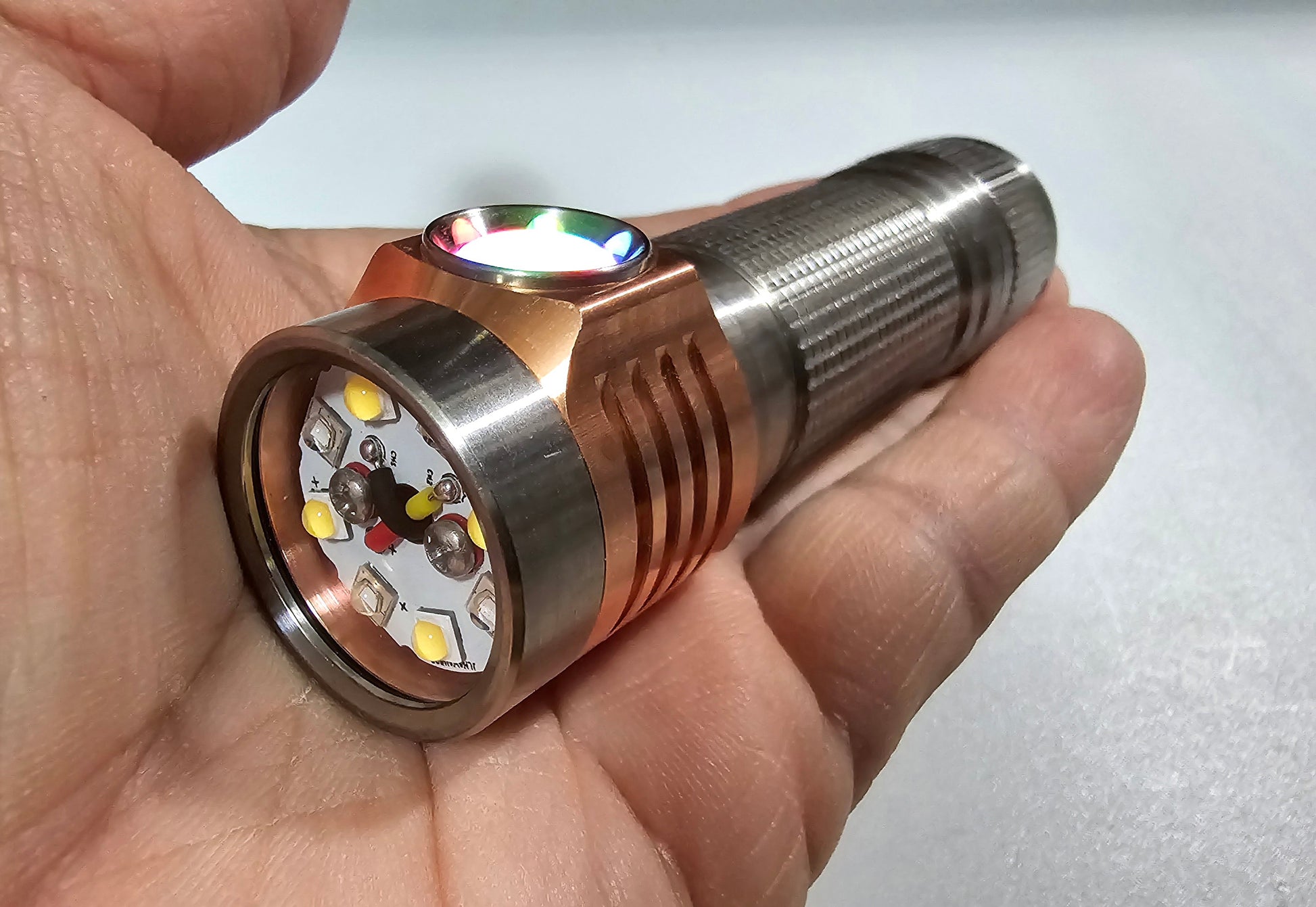 Emisar D4V2/D4K Titanium, Brass & Copper *MULE* 2CH 2-CH LED Flashlight