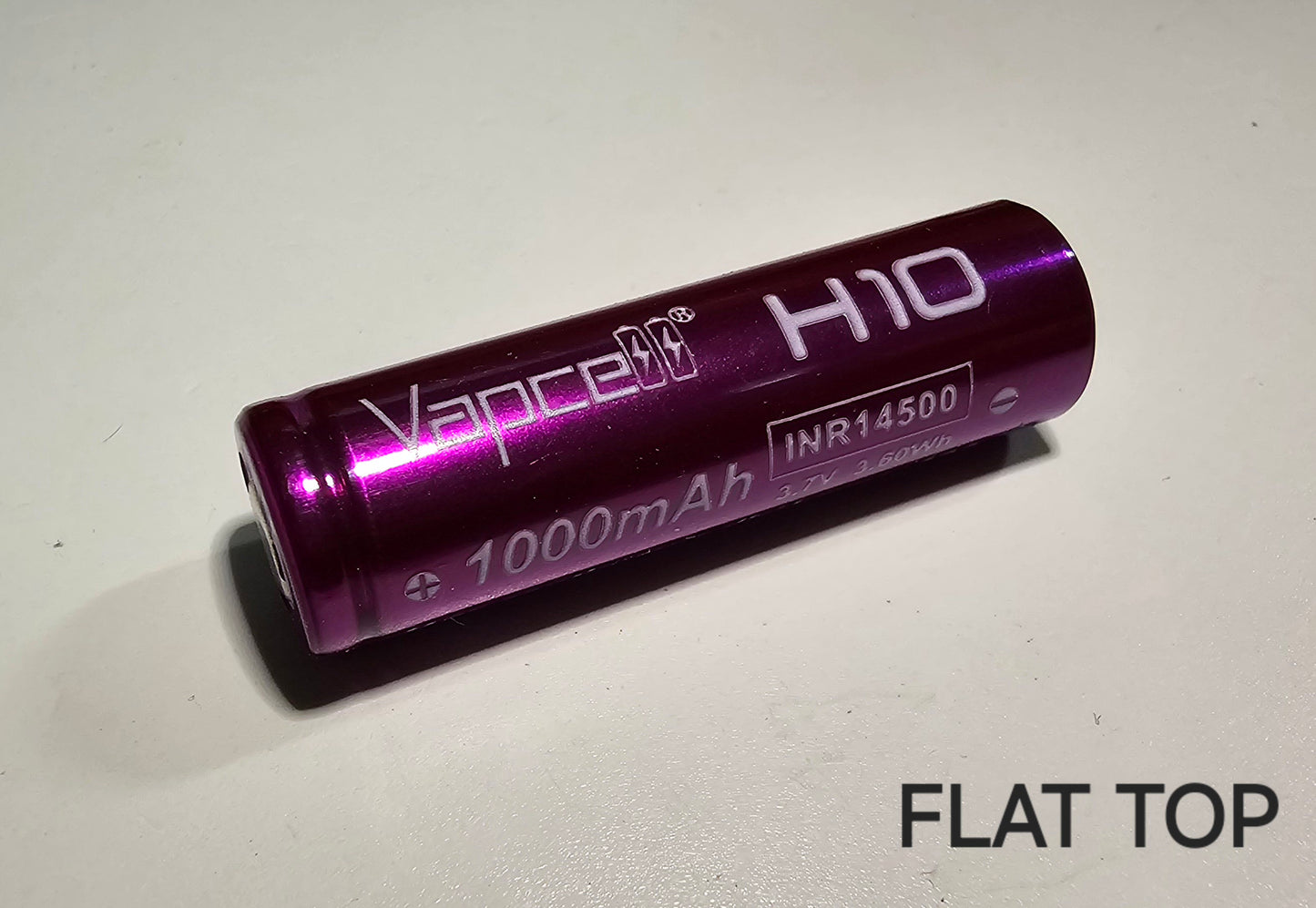 Vapcell H10 14500 10A Lithium-Ion battery *MUST BE SOLD WITH A FLASHLIGHT + FEDEX* FLAT TOP *** ONLY PURCHASE WITH FLASHLIGHT + FEDEX SHIPPING ***