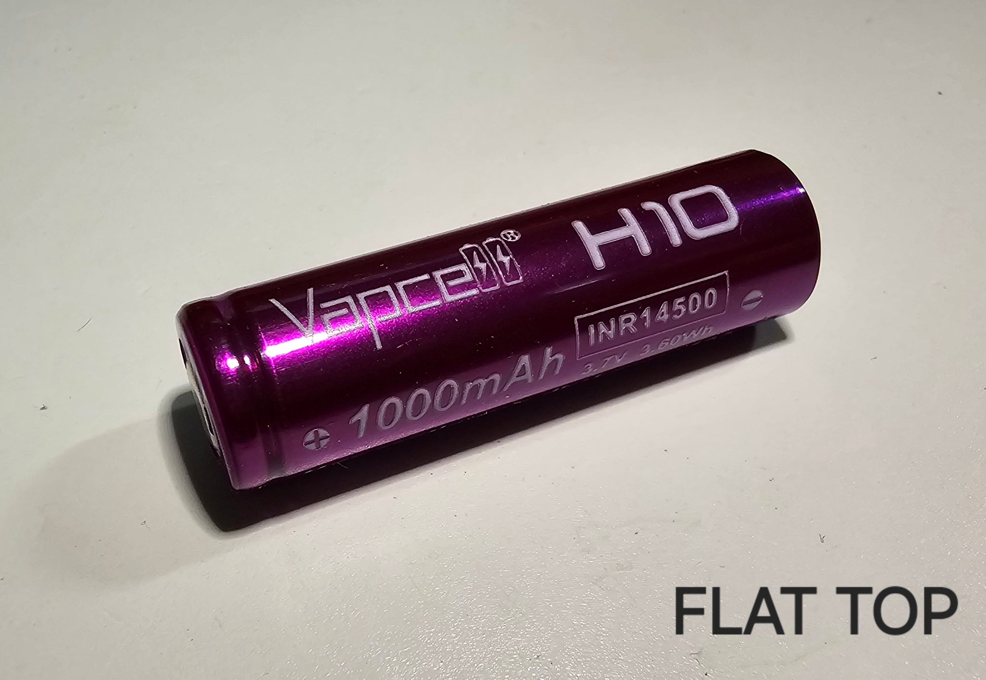 Vapcell H10 14500 10A Lithium-Ion battery *MUST BE SOLD WITH A FLASHLIGHT + FEDEX* FLAT TOP *** ONLY PURCHASE WITH FLASHLIGHT + FEDEX SHIPPING ***