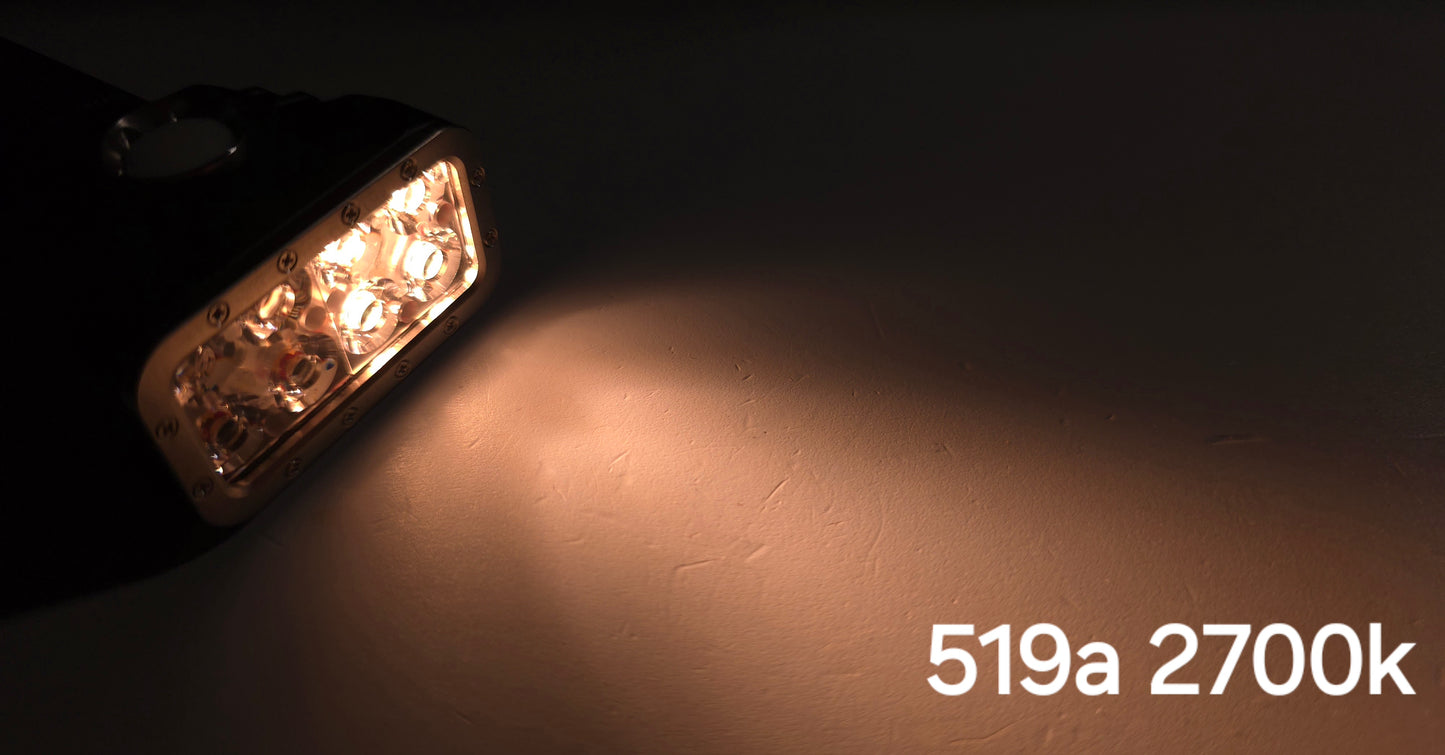 Emisar DT8K Tint Ramp 21700 8 LED High Power LED Flashlight CUSTOM "BUILT-TO-ORDER"