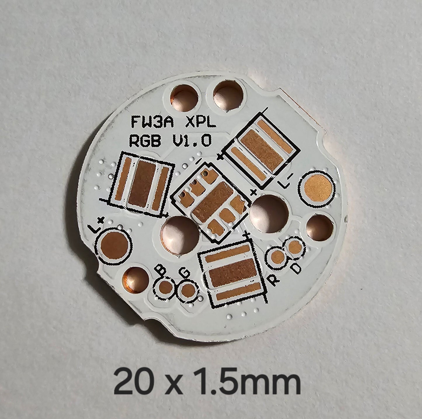 Lumintop FW1A FW3A LM10 Copper MCPCB 20 X 1.5MM FW3X 3535SMD