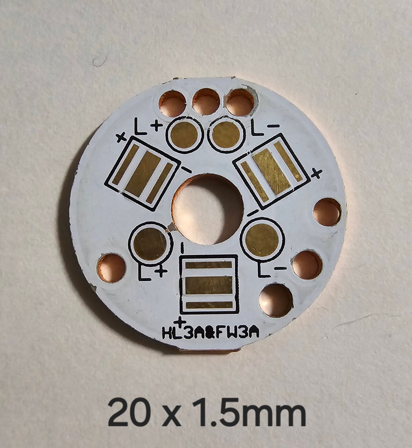 Lumintop FW1A FW3A LM10 Copper MCPCB 20 X 1.5MM FW3A TRIPLE NEW GEN