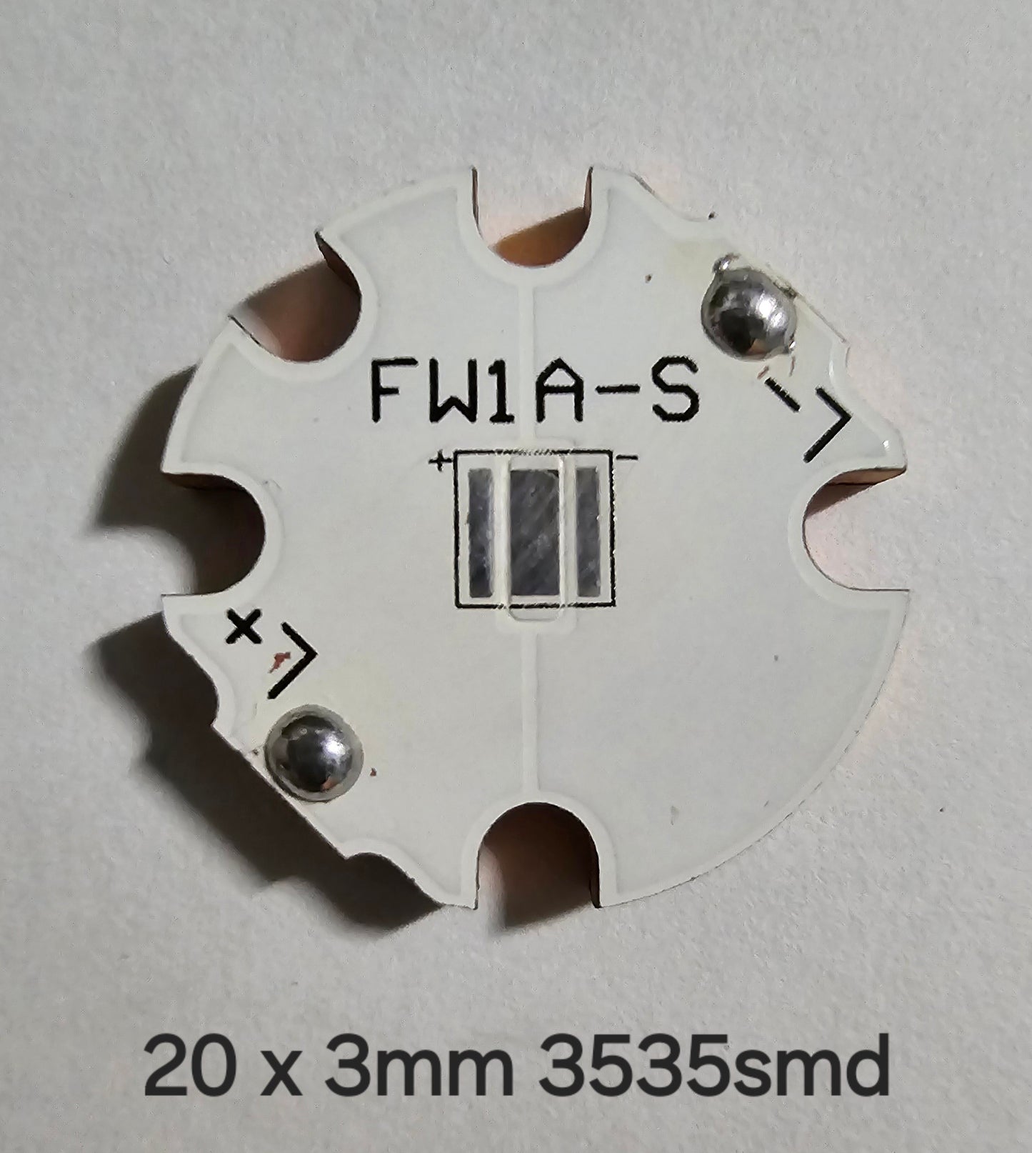 Lumintop FW1A FW3A LM10 Copper MCPCB 20 X 3MM FW1A SINGLE 3535SMD (USED)