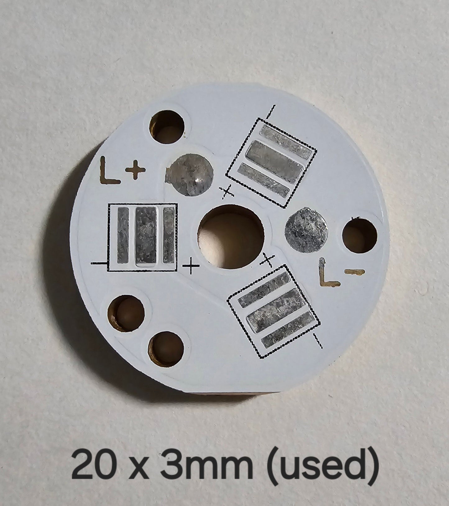 Lumintop FW1A FW3A LM10 Copper MCPCB 20 X 3MM FW3A TRIPLE (OLD GEN USED)