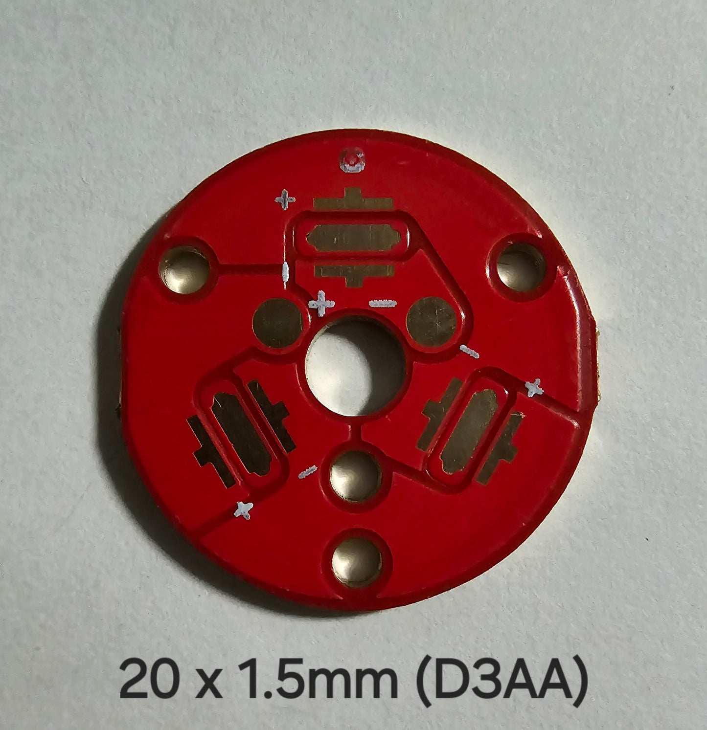 Emisar Noctigon XP Raw MCPCB/AUX Custom 20 X 1.5MM D3AA TRIPLE 3535 SMD MCPCB (STOCK)