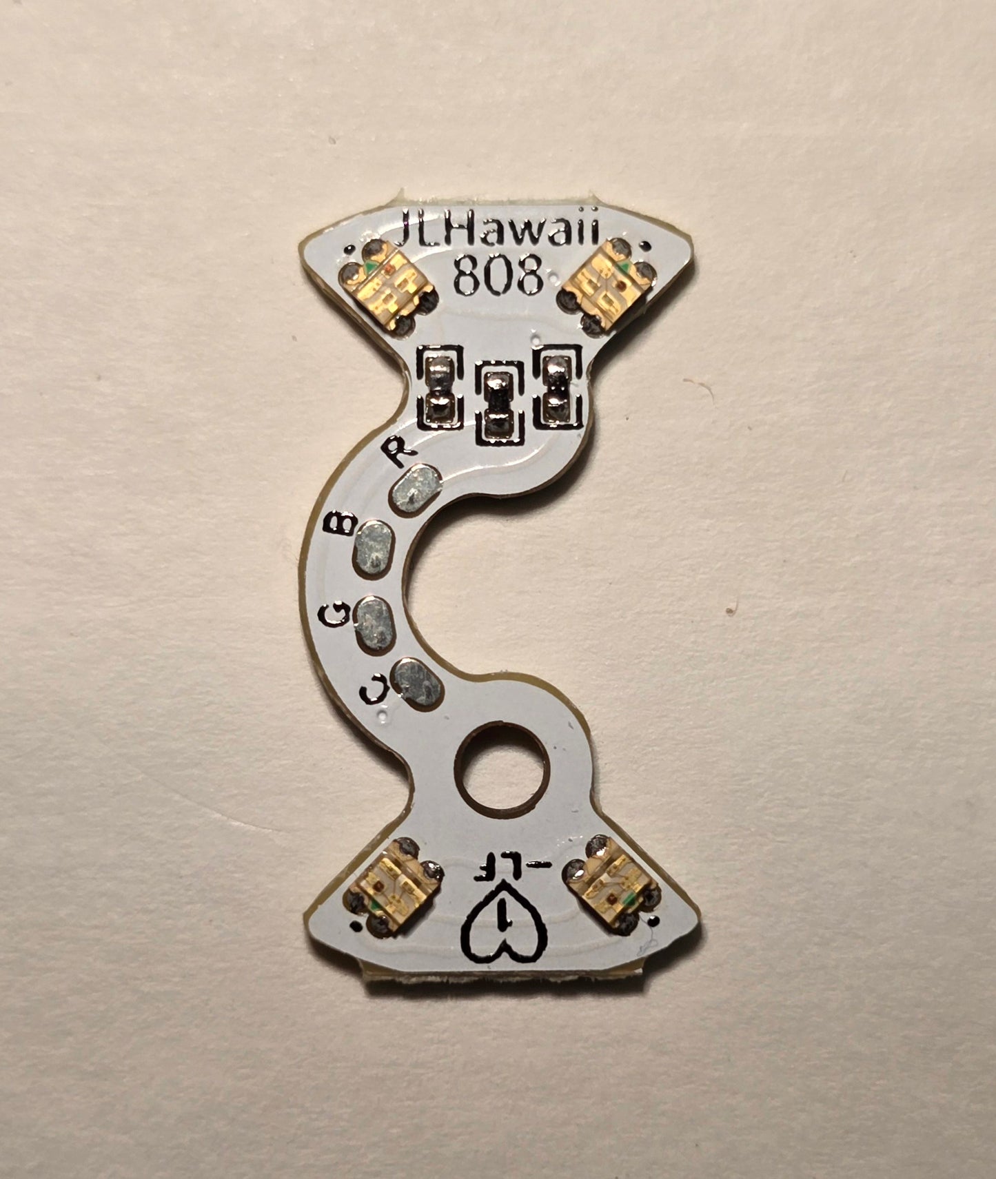 Emisar Noctigon XP Raw MCPCB/AUX Custom D3AA DW3AA AUX BOARD (FOR 6 EMITTER MULE MCPCB)