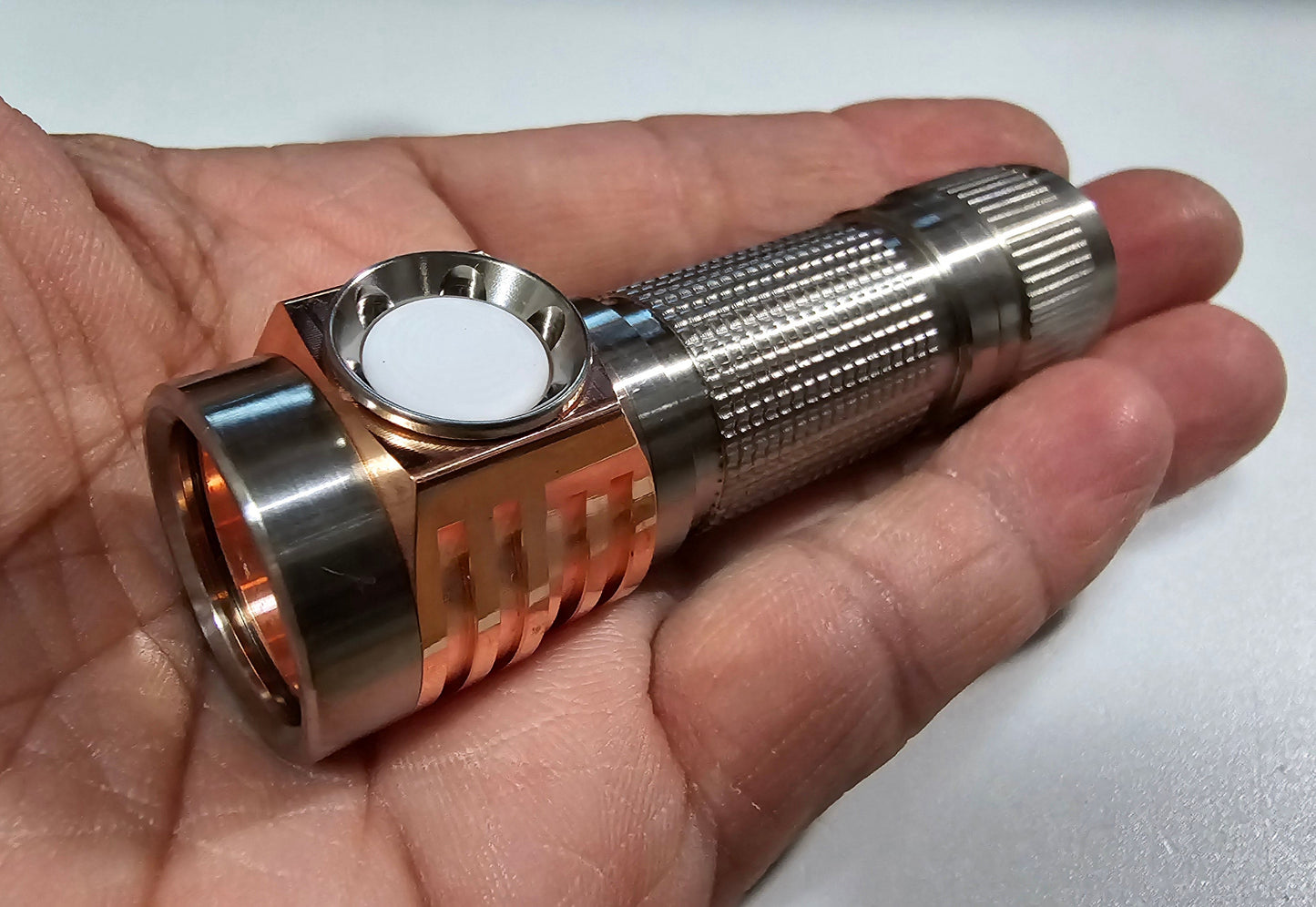 Emisar D3AA Titanium 14500/AA LED Flashlight *CUSTOM BUILT-TO-ORDER* RAW TITANIUM