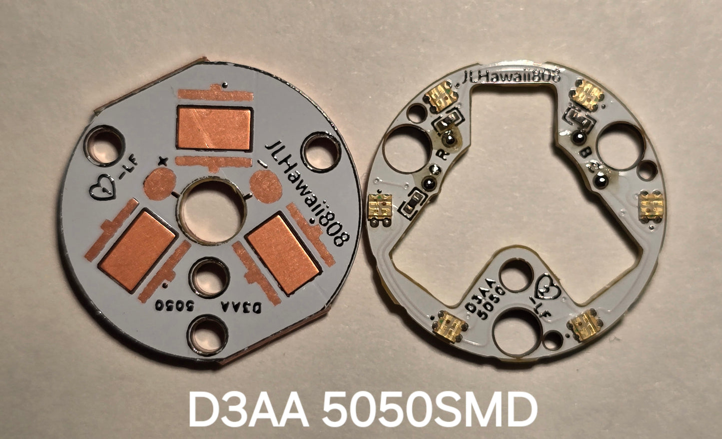 Emisar Noctigon XP Raw MCPCB/AUX Custom 20 X 1.6MM D3AA 5050 SMD + RGB AUX BOARD (CUSTOM)