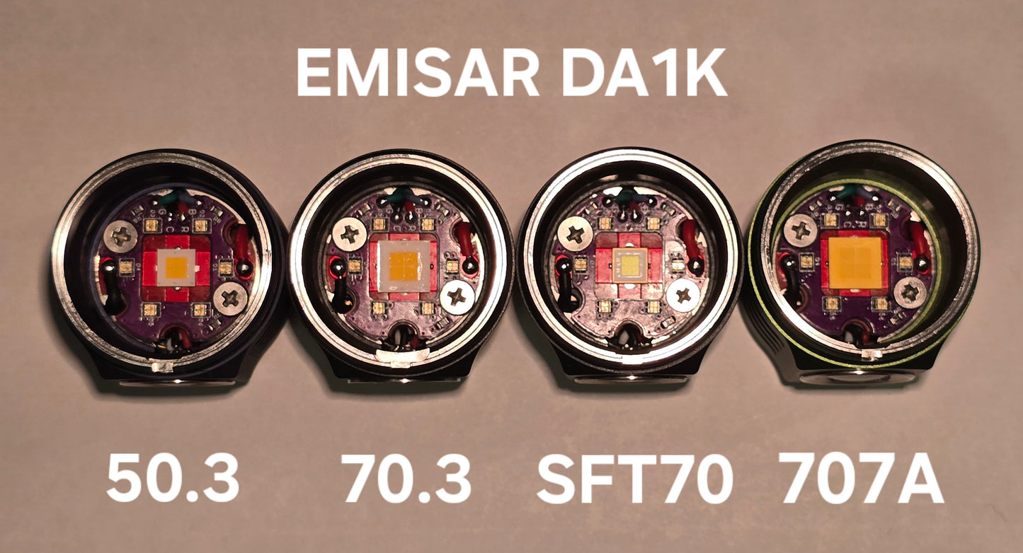 Emisar DA1k 21700 LED Flashlight W/Lume X1 Driver *CUSTOM BUILT-TO-ORDER*