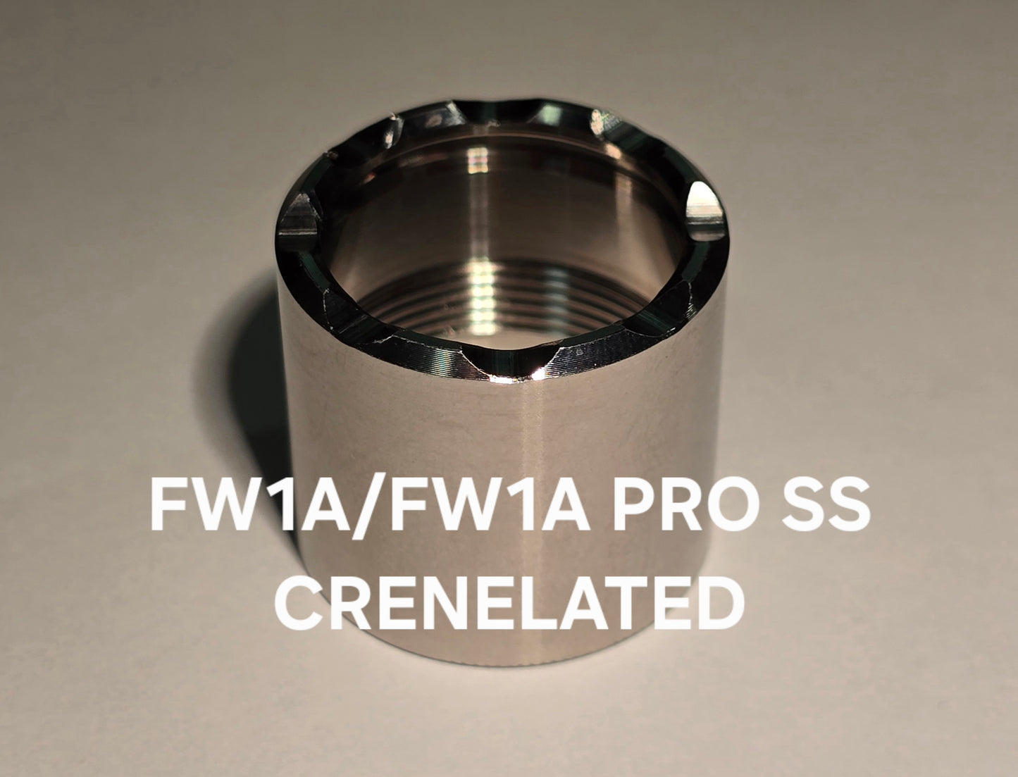 Lumintop Replacement Flashlight Parts FW1A FW1A PRO CRENELATE SS BEZEL