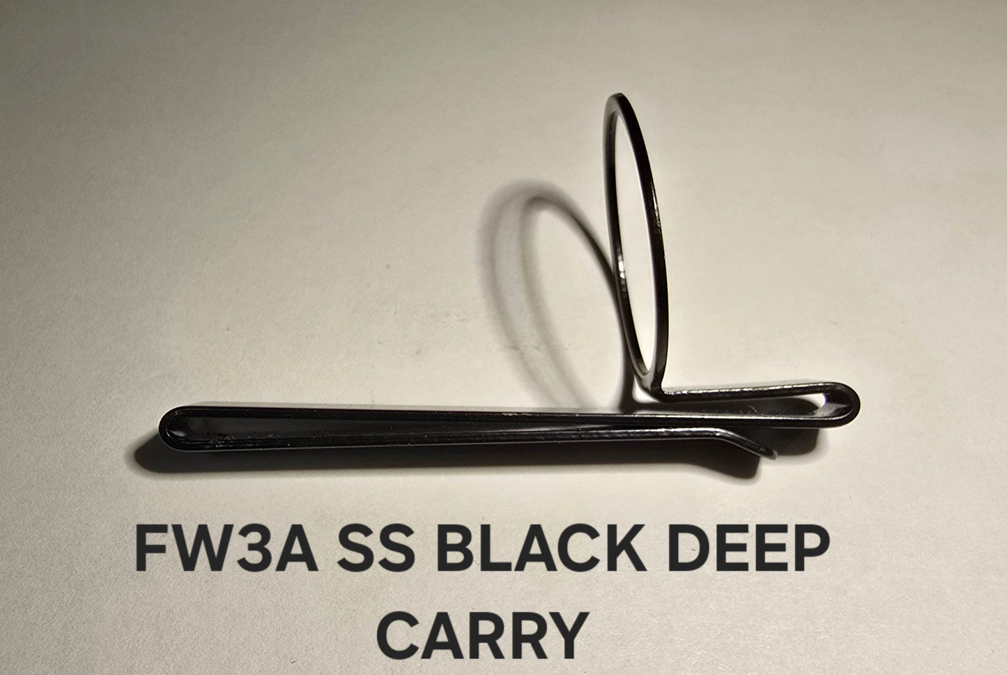 Lumintop Replacement Flashlight Parts FW3A SS BLACK DEEP CARRY POCKET CLIP