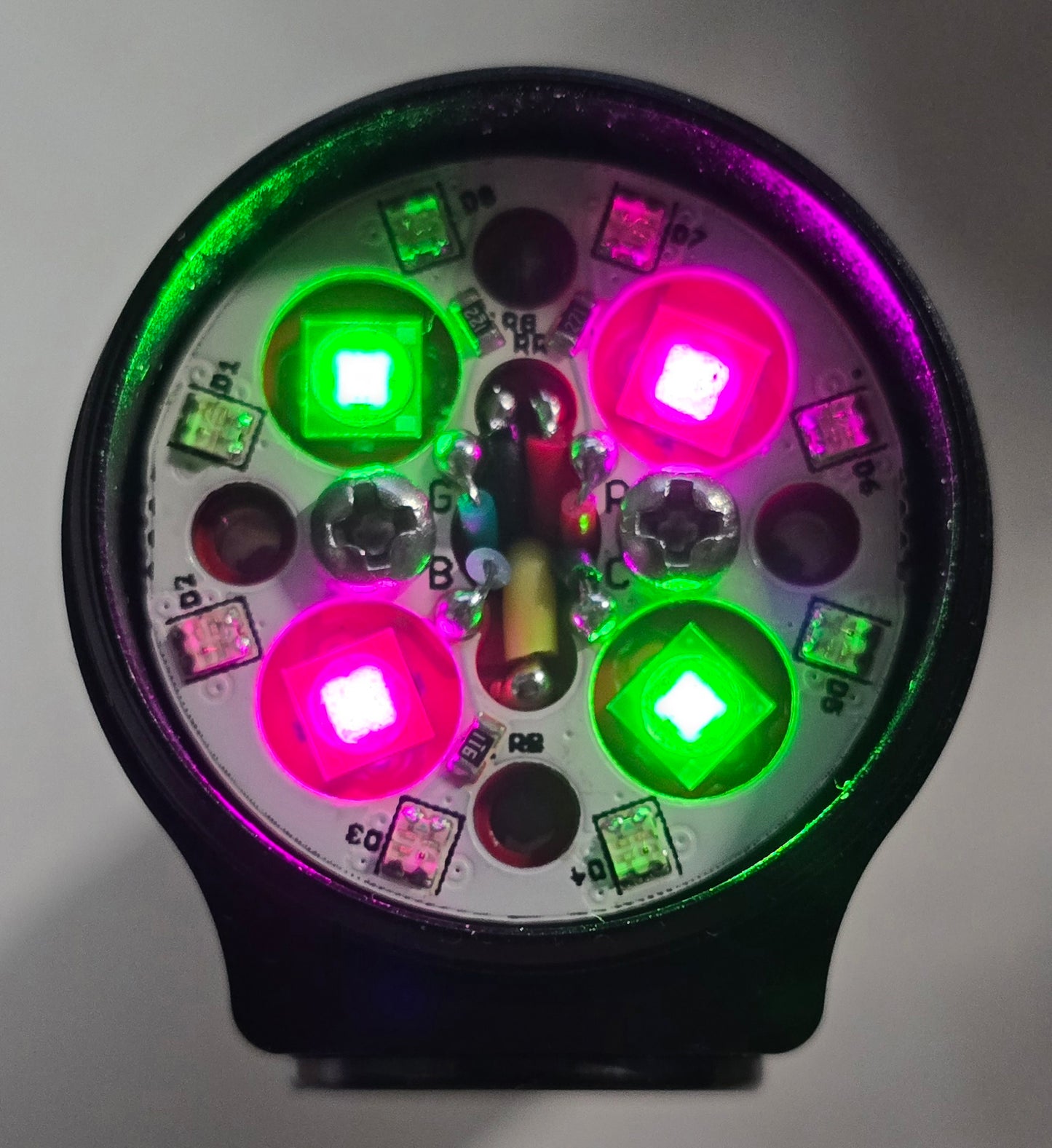 CLOSEOUT DEALS! D4K BLACK 2CH CREE XPE GREEN PINK *HEAD ONLY)