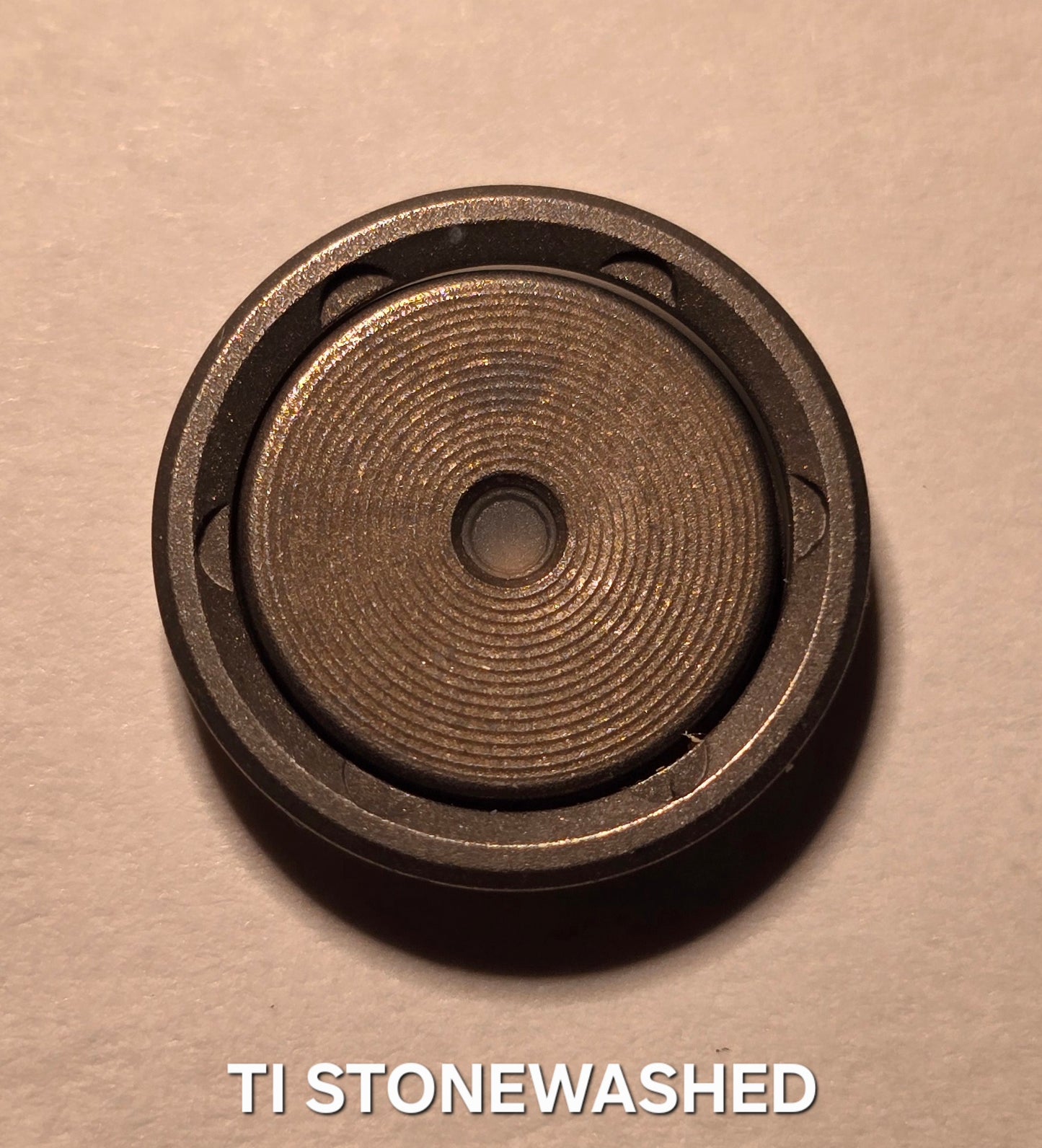 Emisar/Noctigon replacement switch ring/button NEW! TITANIUM STONEWASHED METAL SWITCH BUTTON W SWITCH RING BEZEL (SET)