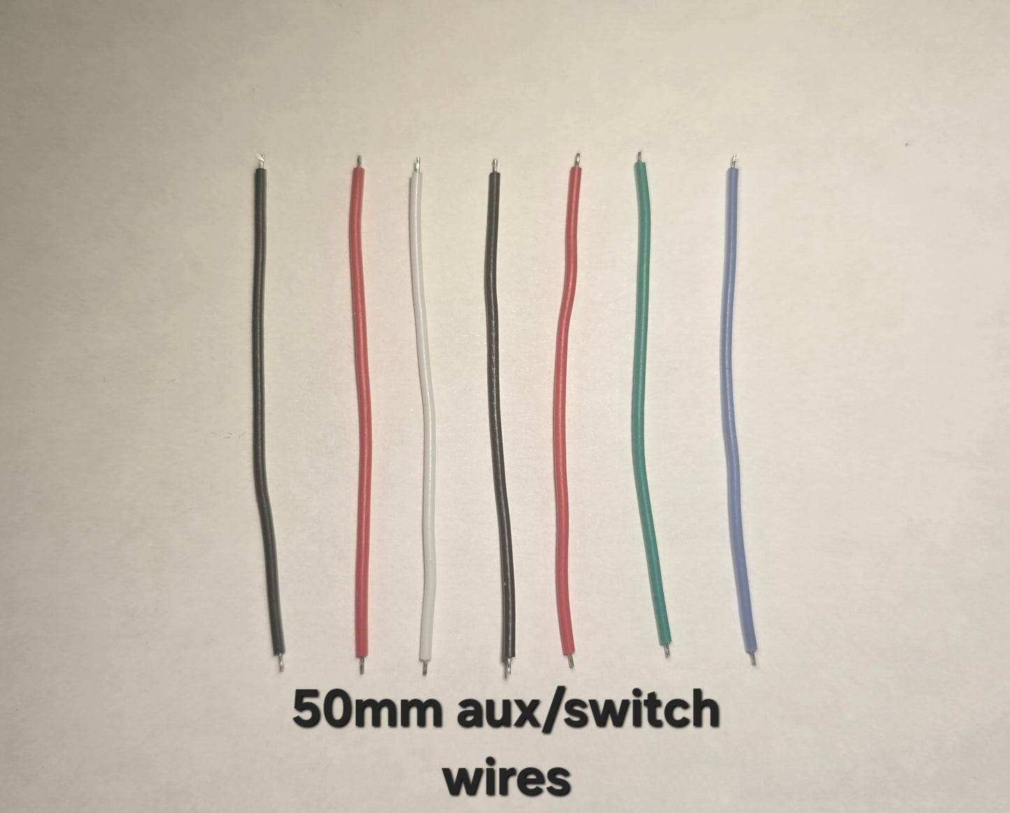 Emisar Noctigon XP Raw MCPCB/AUX Custom 50MM AUX BOARD SWITCH WIRES (SET OF 7)