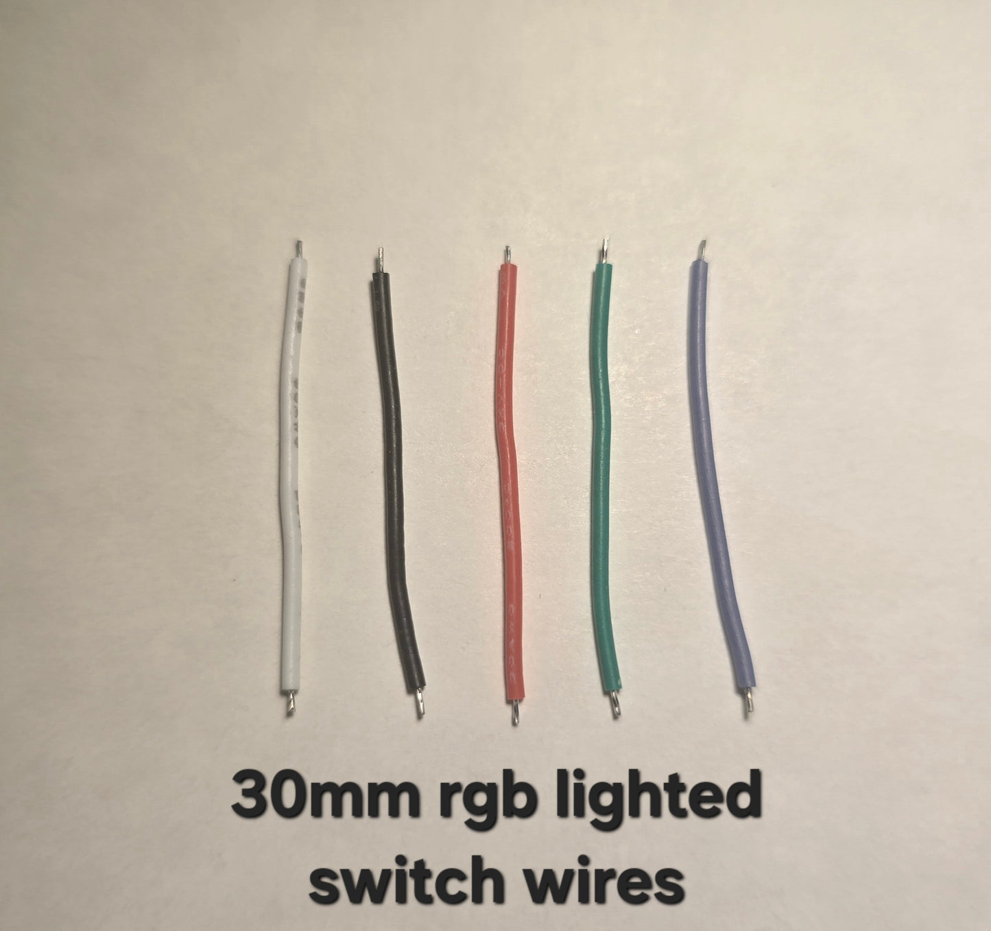 Emisar Noctigon XP Raw MCPCB/AUX Custom 30MM RGB AUX BOARD WIRES (SET OF 5)
