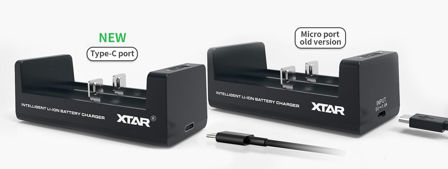 XTAR MC2 2-Slot USB-C Lithium-Ion Battery Charger