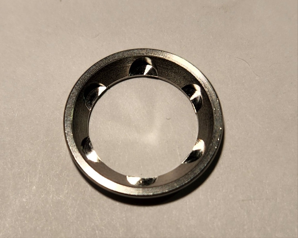 Emisar/Noctigon replacement switch ring/button TITAMIUM FLAT (PRESSED)