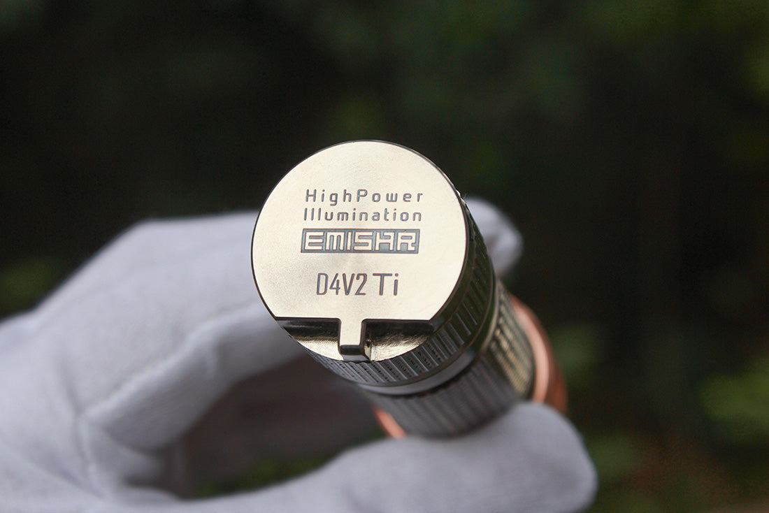 Emisar D4V2 Titanium High Power LED Flashlight *CUSTOM BUILD-TO-ORDER*
