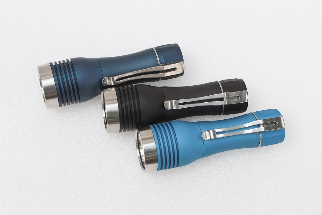 Noctigon KR1 18650 LED Flashlight *CUSTOM BUILT-TO-ORDER* CYAN