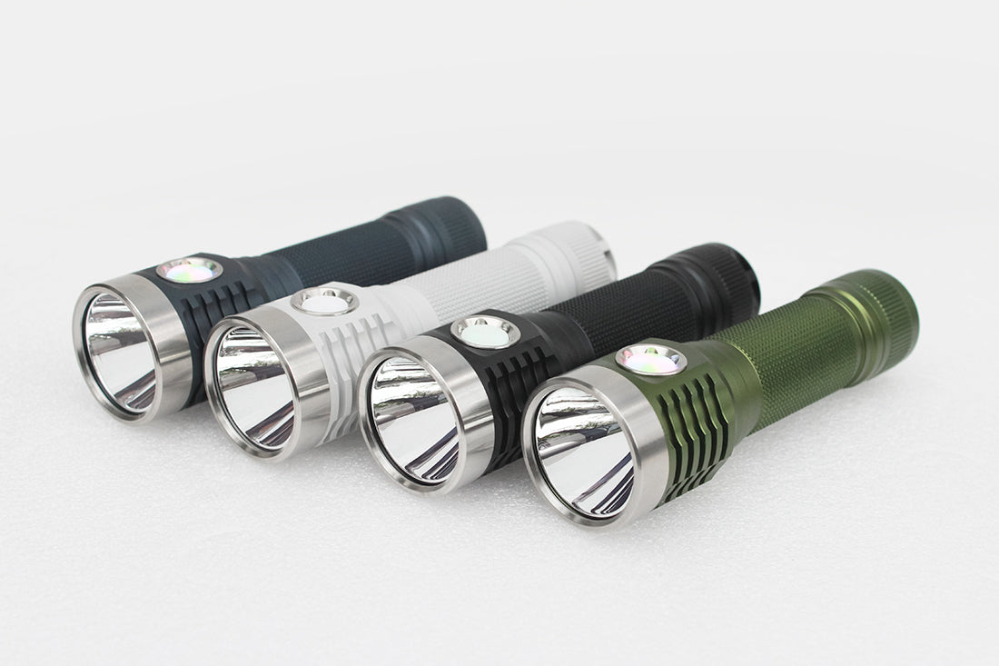 Emisar D1K 21700 Mini Pocket Thrower LED Flashlight CUSTOM "BUILT-TO-ORDER" CYAN