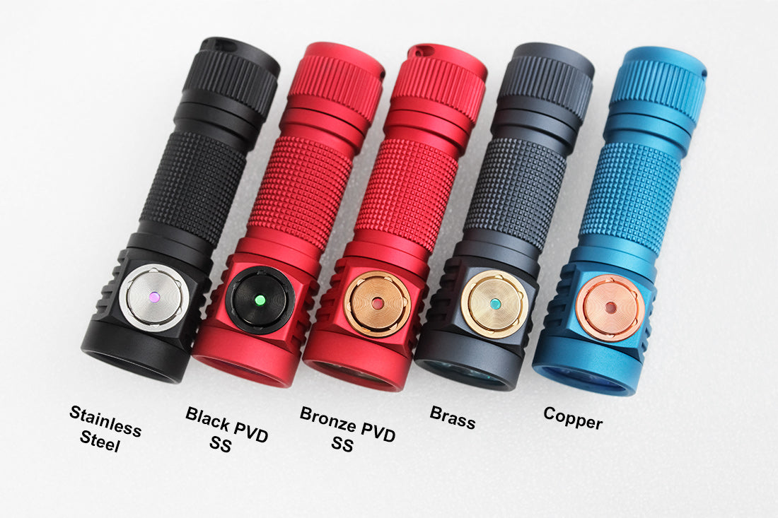 Emisar D3AA Titanium 14500/AA LED Flashlight *CUSTOM BUILT-TO-ORDER*