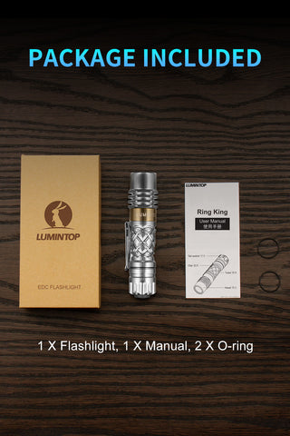 Lumintop Ring King 1000 Lumens 14500 EDC Tactical Flashlight