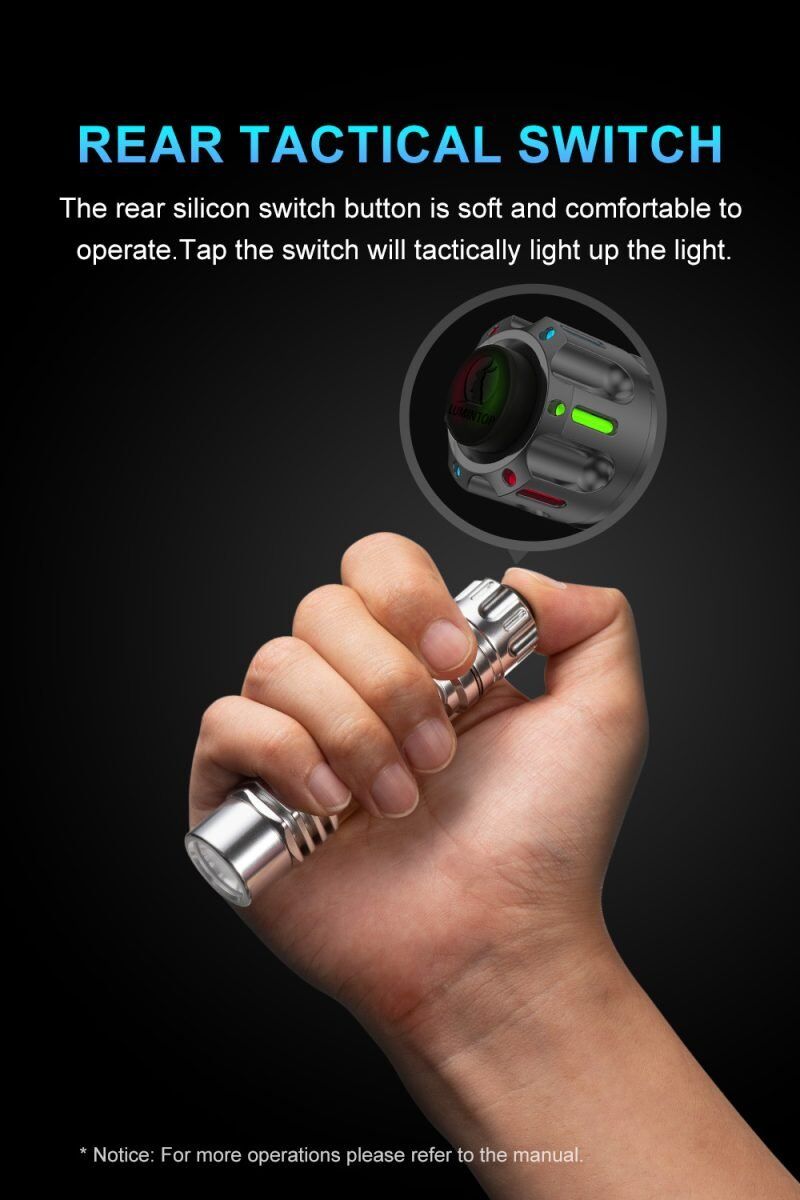 Lumintop Ring King 1000 Lumens 14500 EDC Tactical Flashlight