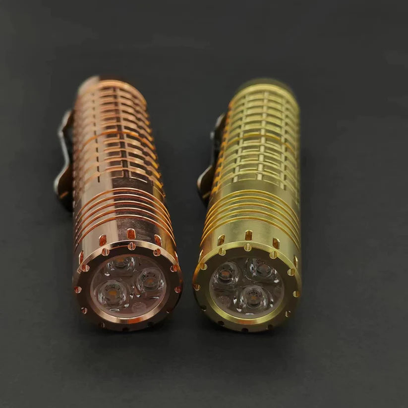 ReyLight Dawn Triple V2.2 - Copper, Brass, Nichia 519a 4000K R9080